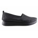 Road Shoes Γυναικεία Μοκασίνια Δέρμα 85L720 Μαύρο