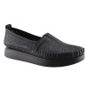 Road Shoes Γυναικεία Μοκασίνια Δέρμα 85L720 Μαύρο