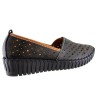 Road Shoes Γυναικεία Μοκασίνια Δέρμα 330-2 Μαύρο