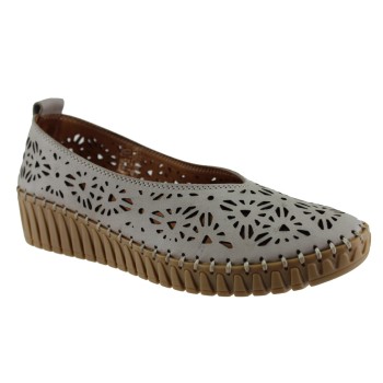 Road Shoes Γυναικεία Μοκασίνια Δέρμα 355 Πάγος