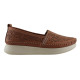 Road Shoes Γυναικεία Μοκασίνια Δέρμα 85L720 Ταμπά