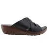 Road Shoes Γυναικεία Mules Δέρμα 12-258 Μαύρο