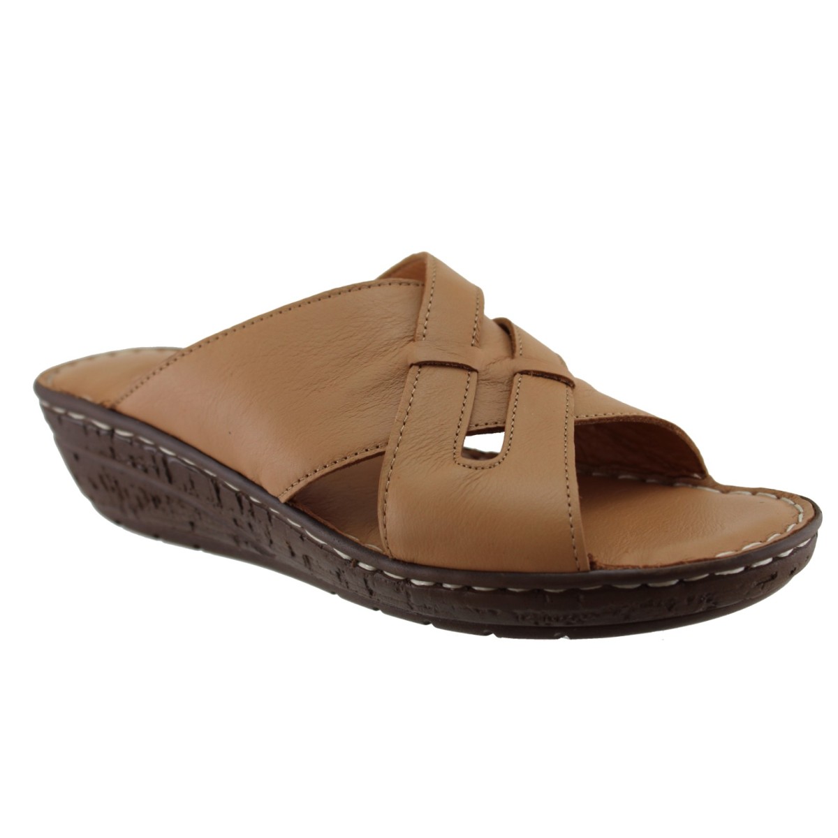 Road Shoes Γυναικεία Mules Δέρμα 12-258 Ταμπά Road Shoes Γυναικεία Mules Δέρμα 12-258 Ταμπά