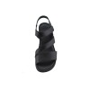 Road Shoes Γυναικεία Πέδιλα Πλατφόρμες Δέρμα 18-261 Μαύρο