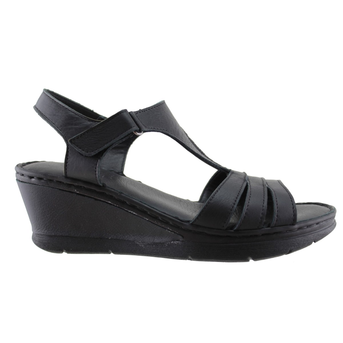 Road Shoes Γυναικεία Πέδιλα Πλατφόρμες Δέρμα 18-264 Μαύρο Road Shoes Γυναικεία Πέδιλα Πλατφόρμες Δέρμα 18-264 Μαύρο