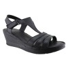 Road Shoes Γυναικεία Πέδιλα Πλατφόρμες Δέρμα 18-264 Μαύρο Road Shoes Γυναικεία Πέδιλα Πλατφόρμες Δέρμα 18-264 Μαύρο