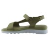 Road Shoes Γυναικεία Πέδιλα Flatforms Δέρμα 4515 Λαδί