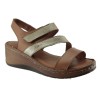 Road Shoes Γυναικεία Πέδιλα Πλατφόρμες Δέρμα 06 Ταμπά