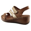 Road Shoes Γυναικεία Πέδιλα Πλατφόρμες Δέρμα 06 Ταμπά