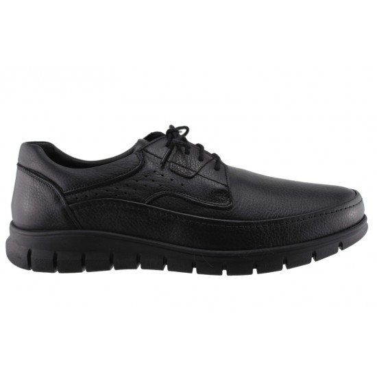 Road Shoes Ανδρικά Casual Δέρμα 10822 Μαύρο