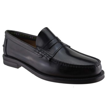 Road Footwear Ανδρικά Loafers Δέρμα SEBROAD Μαύρο Φλωρεντίκ