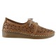 Road Shoes Γυναικεία Μοκασίνια Δέρμα 302-2 Ταμπά