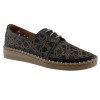 Road Shoes Γυναικεία Μοκασίνια Δέρμα 302-2 Μαύρο Γκρι