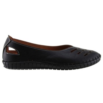 Road Shoes Γυναικεία Μοκασίνια Δέρμα 2014 Μαύρο