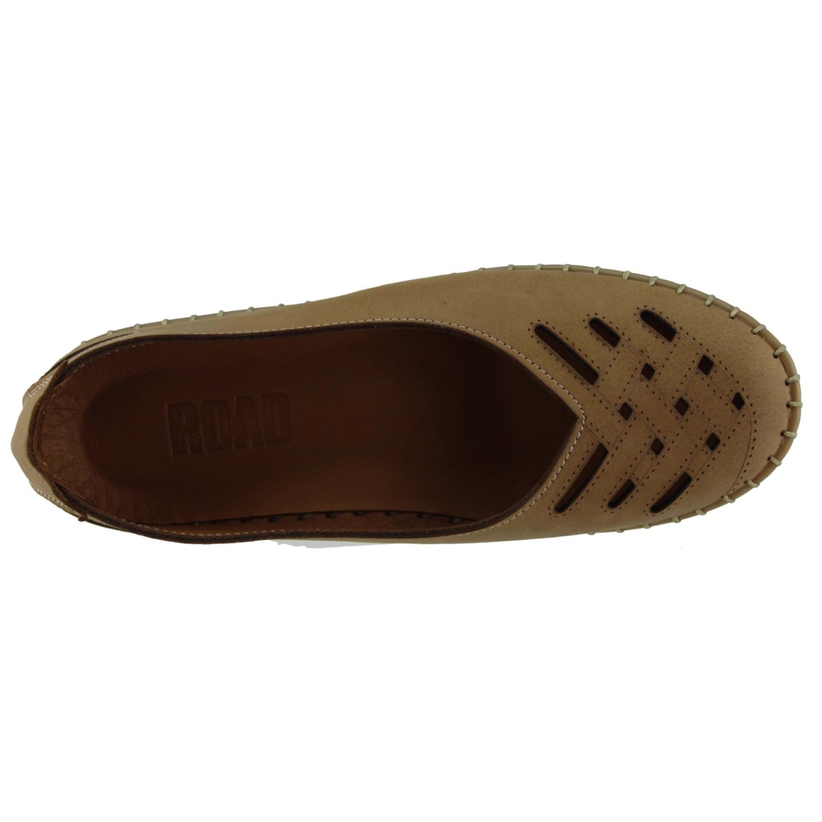 Road Shoes Γυναικεία Μοκασίνια Δέρμα 2014 Ταμπά