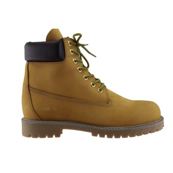 Road Shoes Ανδρικά Μποτάκια Δέρμα 0565 Κίτρινο Σαμουά