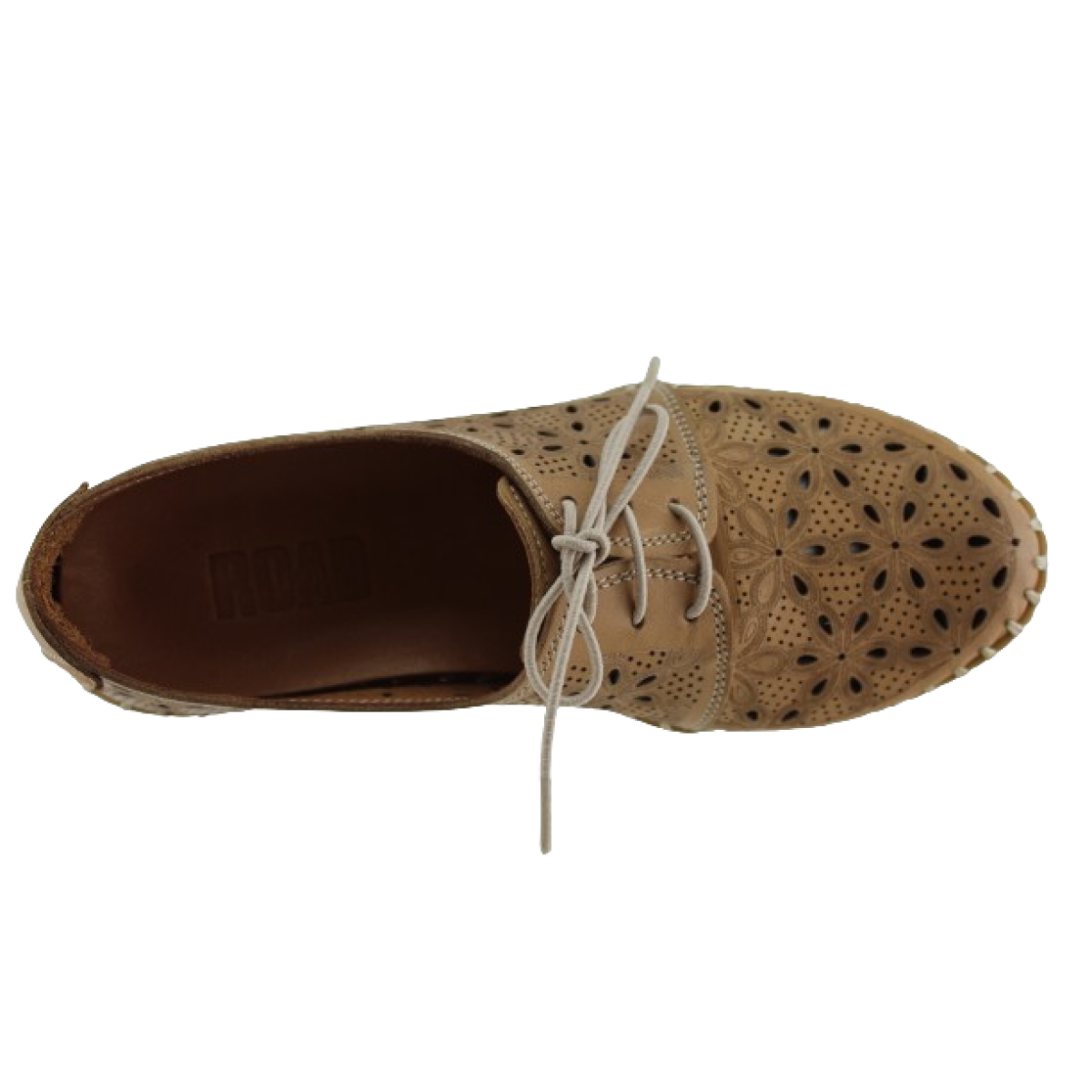 Road Shoes Γυναικεία Μοκασίνια Δέρμα 302-2N Ταμπά