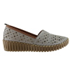 Road Shoes Γυναικεία Μοκασίνια Δέρμα 330-2 Γκρί