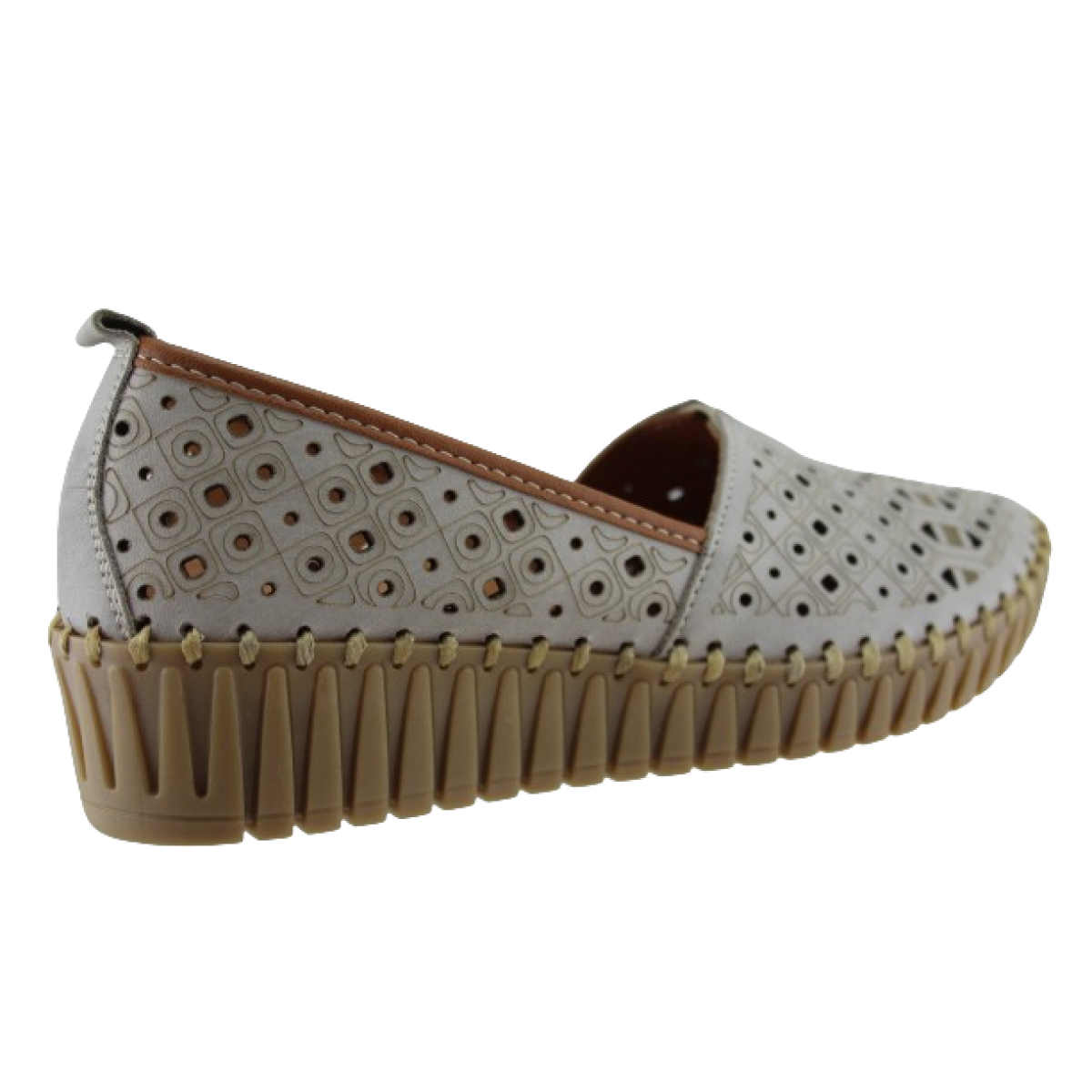 Road Shoes Γυναικεία Μοκασίνια Δέρμα 330-2 Γκρί