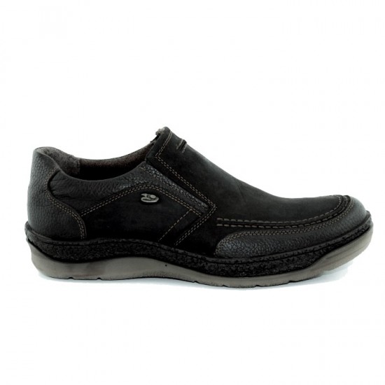 Road Shoes Ανδρικά Casual Δέρμα 16955 Μαύρο