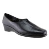PUPILO CONFORT Γυναικεία Casual Δέρμα 697-23519 Mαύρο Λουστρίνι