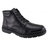 Parrotto Leather Shoes Ανδρικά Μποτάκια Δέρμα YB08-3202 Μαύρο