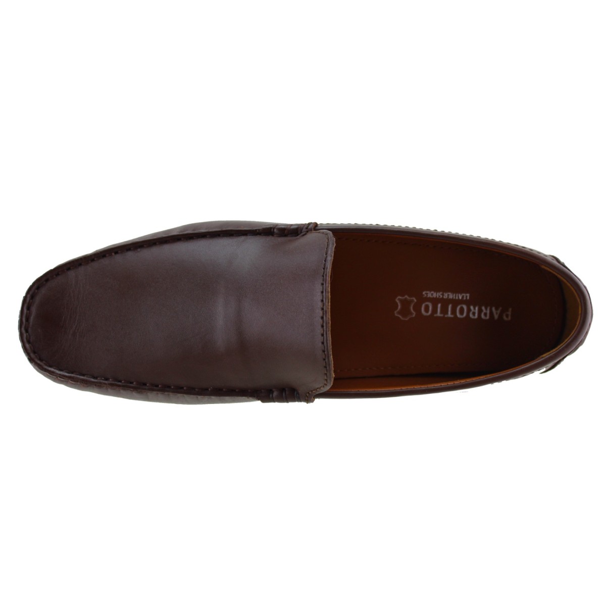 Parrotto Leather Shoes Ανδρικά Μοκασίνια Δέρμα FLD-03 Καφέ