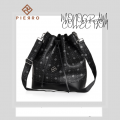 Pierro accessories Τσάντα Πουγκί Δέρμα 90400PM01 Μαύρο