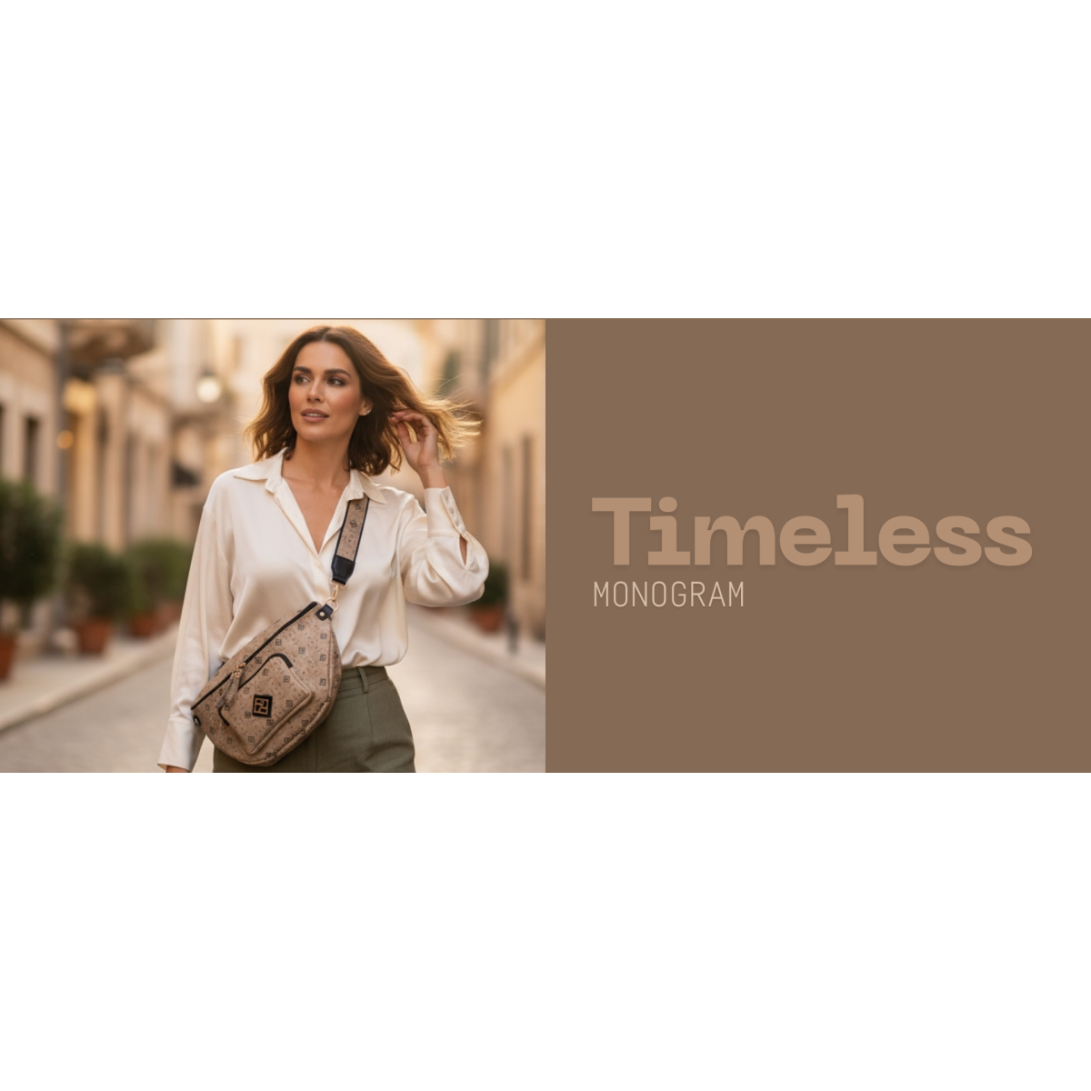 Pierro accessories Τσάντα Μέσης 90632PM04 Mokka