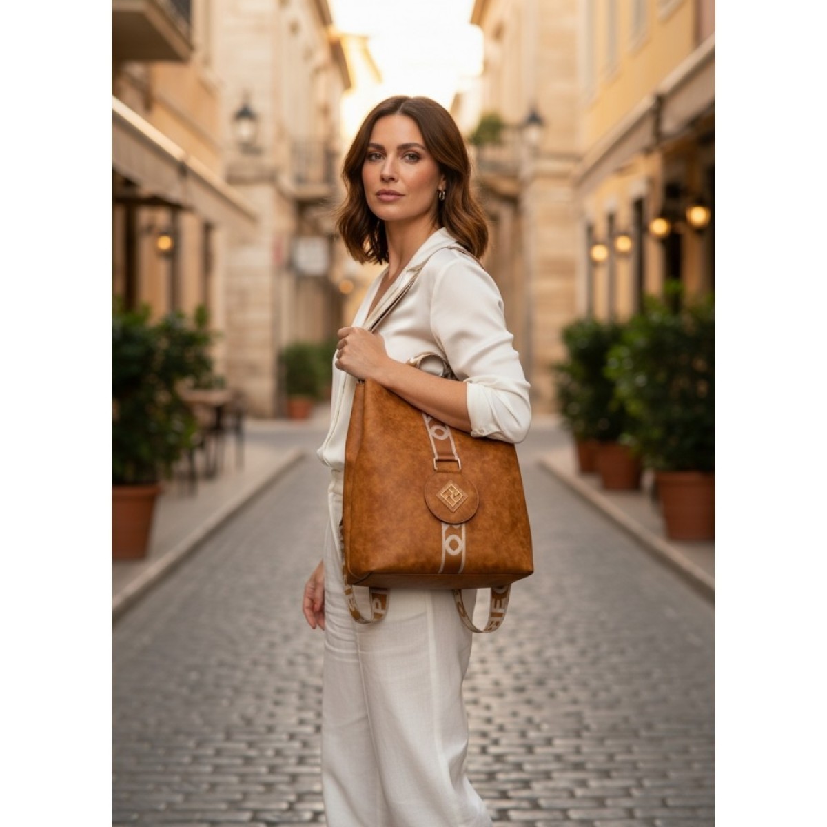 Pierro accessories Σακίδιο Πλάτης 90667LR11 Tabac Pierro accessories Σακίδιο Πλάτης 90667LR11 Tabac