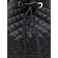 Pierro accessories Τσάντα Πουγκί Δέρμα 90400KPT01 Μαύρο Καπιτονέ