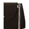 Pierro accessories Τσαντάκι Χιαστί 90658ST01 Μαύρο Satin
