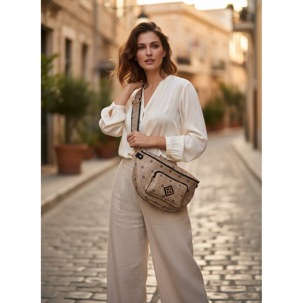 Pierro accessories Τσάντα Μέσης 90632PM04 Mokka