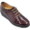 Relax anatomic Γυναικεία Casual Δέρμα 7302 Mπορντώ Λουστρίνι
