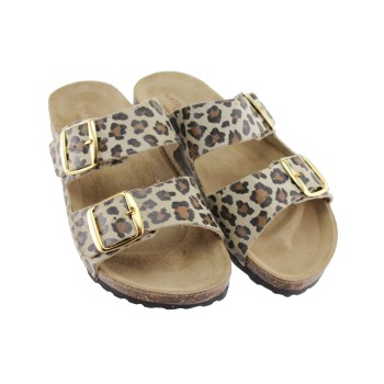 Relaxshoe Anatomic Γυναικεία Σανδάλια Δέρμα 580-25014 Leopard