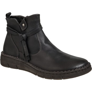 Relaxshoe Anatomic Γυναικεία Μποτάκια Δέρμα 580-25510 Μαύρο