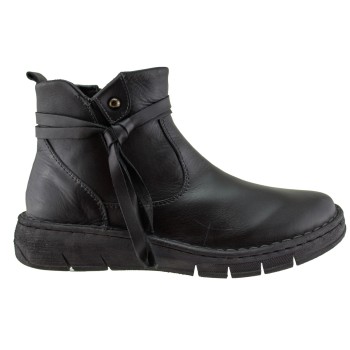 Relaxshoe Anatomic Γυναικεία Μποτάκια Δέρμα 580-25510 Μαύρο