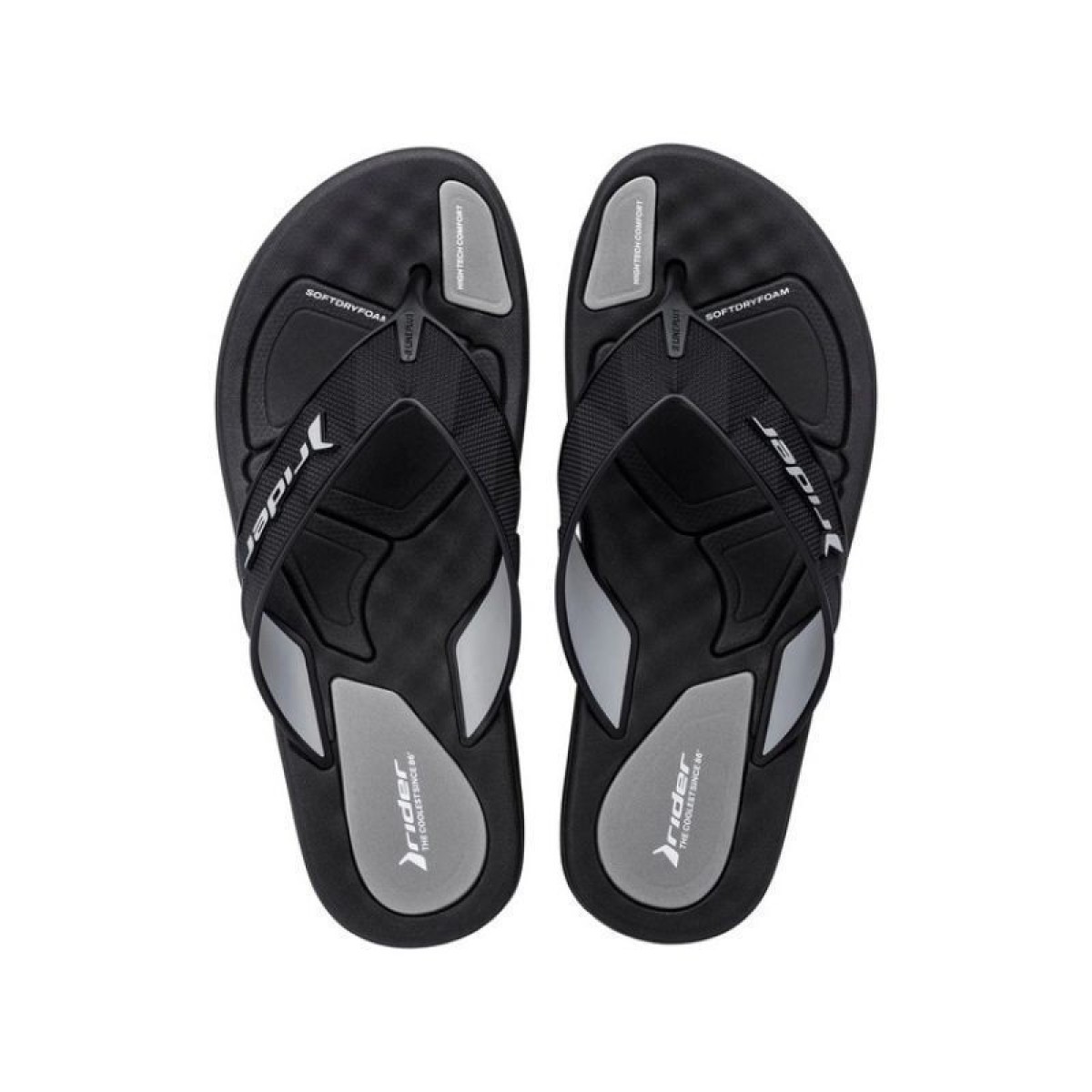 Rider Ανδρικές Σαγιονάρες 780-25001 (11315-BD266) Μαύρο Γκρι Rider Ανδρικές Σαγιονάρες 780-25001 (11315-BD266) Μαύρο Γκρι