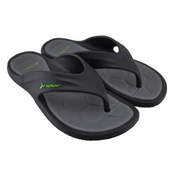 Rider Ανδρικές Σαγιονάρες 780-26017 (83631-AZ143) Μαύρο Γκρι