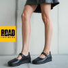 Road Shoes Γυναικείες Μπαρέτες Δέρμα 1608NH  Μαύρο