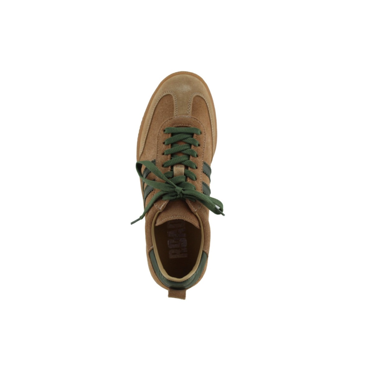 Road Footwear Γυναικεία Sneakers Δέρμα 25510 Μπεζ Πράσινο
