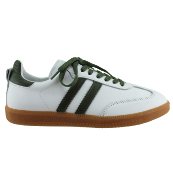 Road Footwear Γυναικεία Sneakers Δέρμα 25510 Λευκό Πράσινο