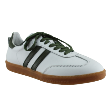 Road Footwear Γυναικεία Sneakers Δέρμα 25510 Λευκό Πράσινο