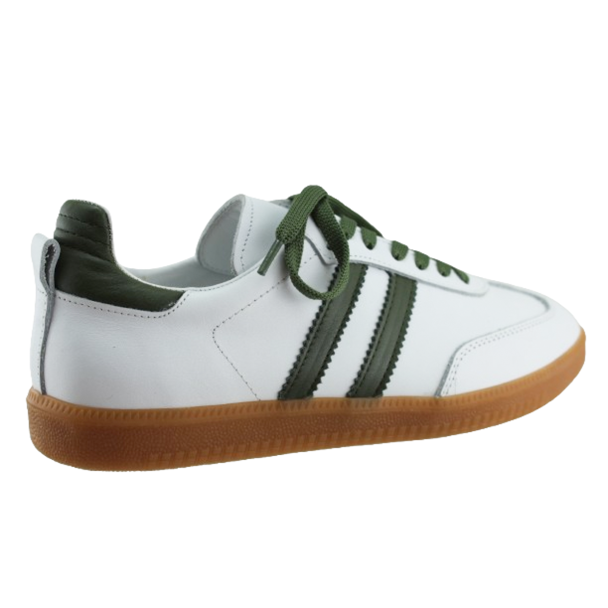 Road Footwear Γυναικεία Sneakers Δέρμα 25510 Λευκό Πράσινο