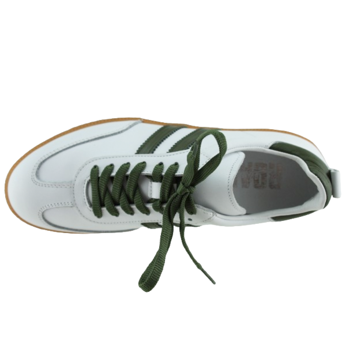 Road Footwear Γυναικεία Sneakers Δέρμα 25510 Λευκό Πράσινο