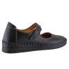 Road Shoes Γυναικείες Μπαρέτες Δέρμα 1608NH  Μαύρο