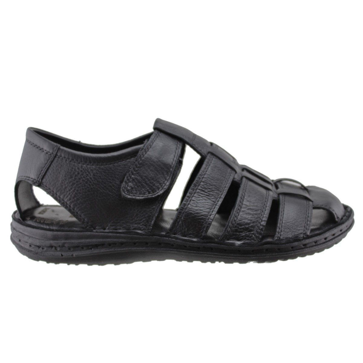 Road Footwear Ανδρικά Πέδιλα Δέρμα H16 Μαύρο
