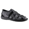 Road Footwear Ανδρικά Πέδιλα Δέρμα H16 Μαύρο