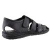 Road Footwear Ανδρικά Πέδιλα Δέρμα H16 Μαύρο