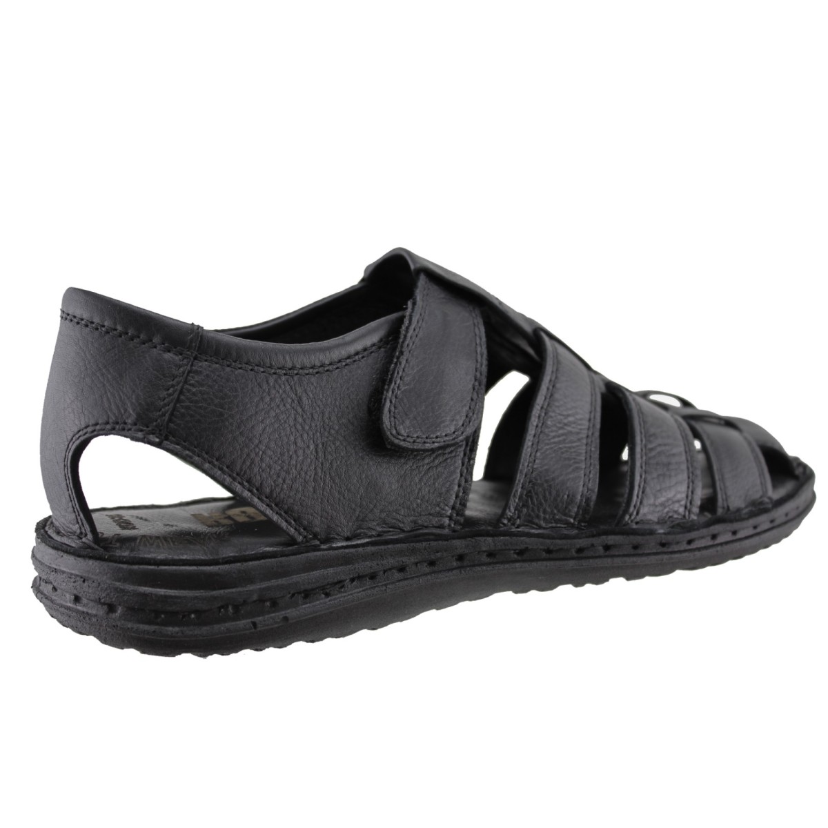 Road Footwear Ανδρικά Πέδιλα Δέρμα H16 Μαύρο
